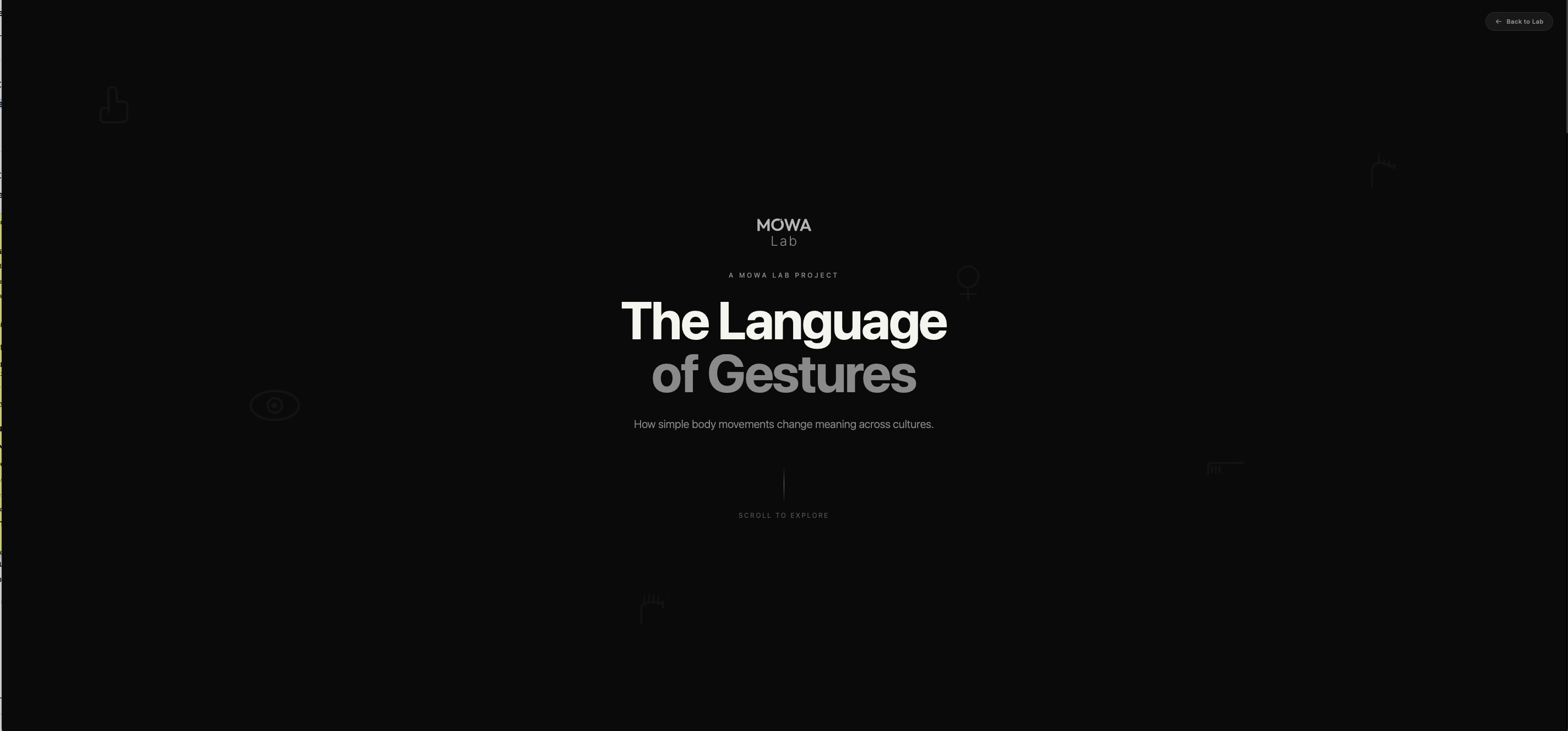 The Language of Gestures