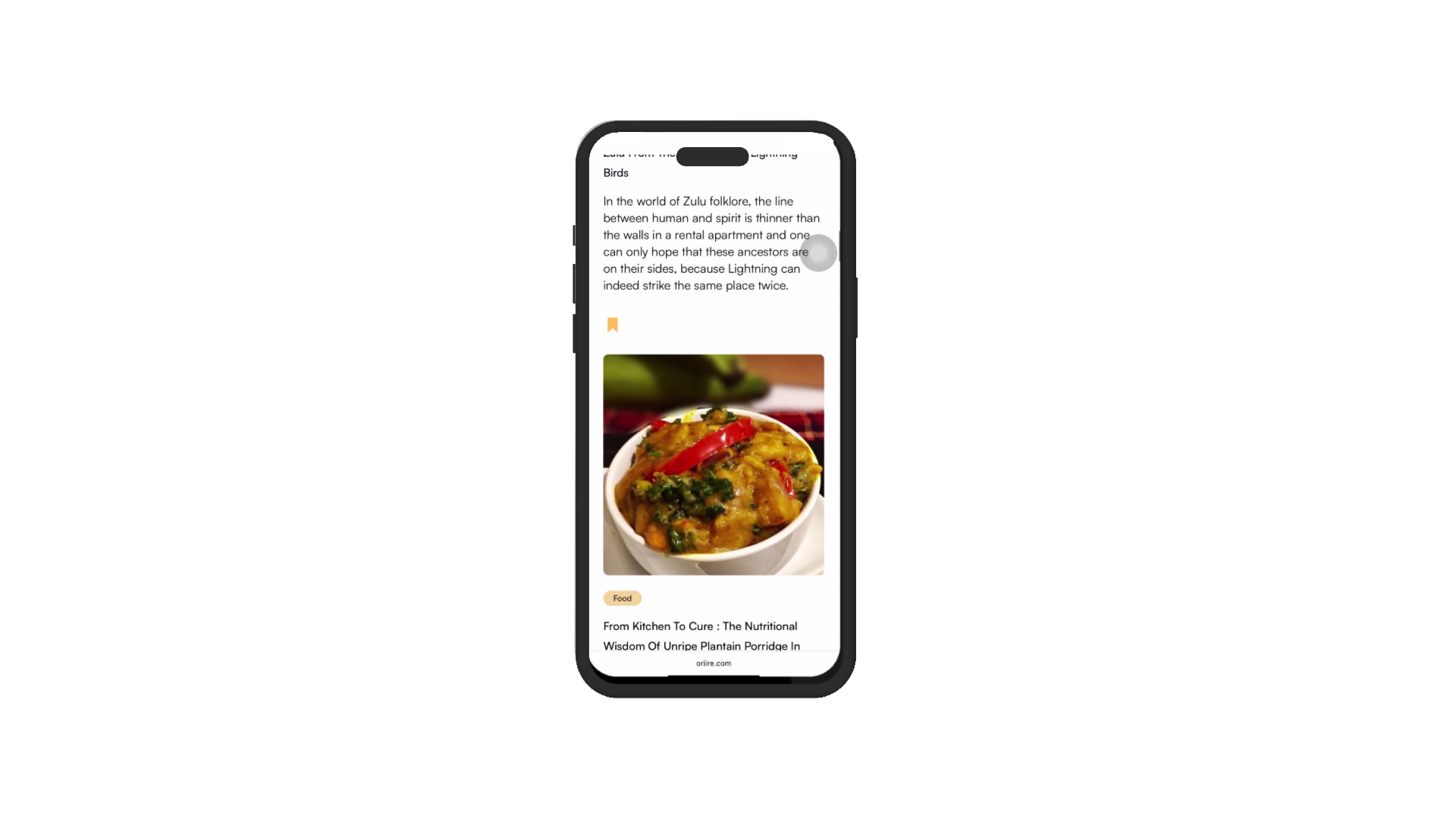Oriire platform mockup - membership
